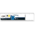 .020 Clear Plastic Rulers, 2"x8.25" Rectangle / Round Corner, Full Color